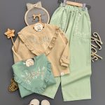 کراپ شلوار گلدوزی