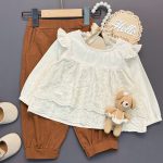 شومیز شلوار چین دار - Image 2