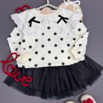 بلوز دامن خال خالی